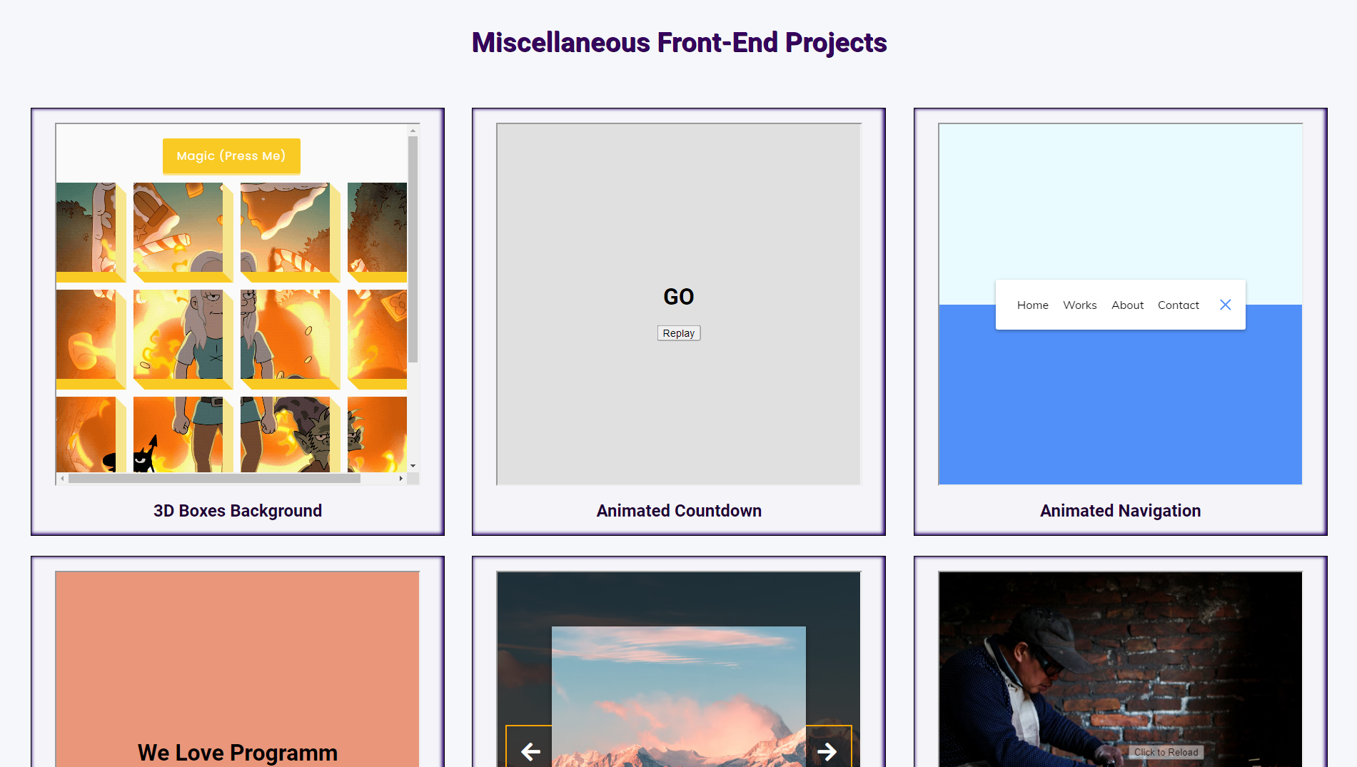 Misc Front-End HTML CSS JavaScript Image
